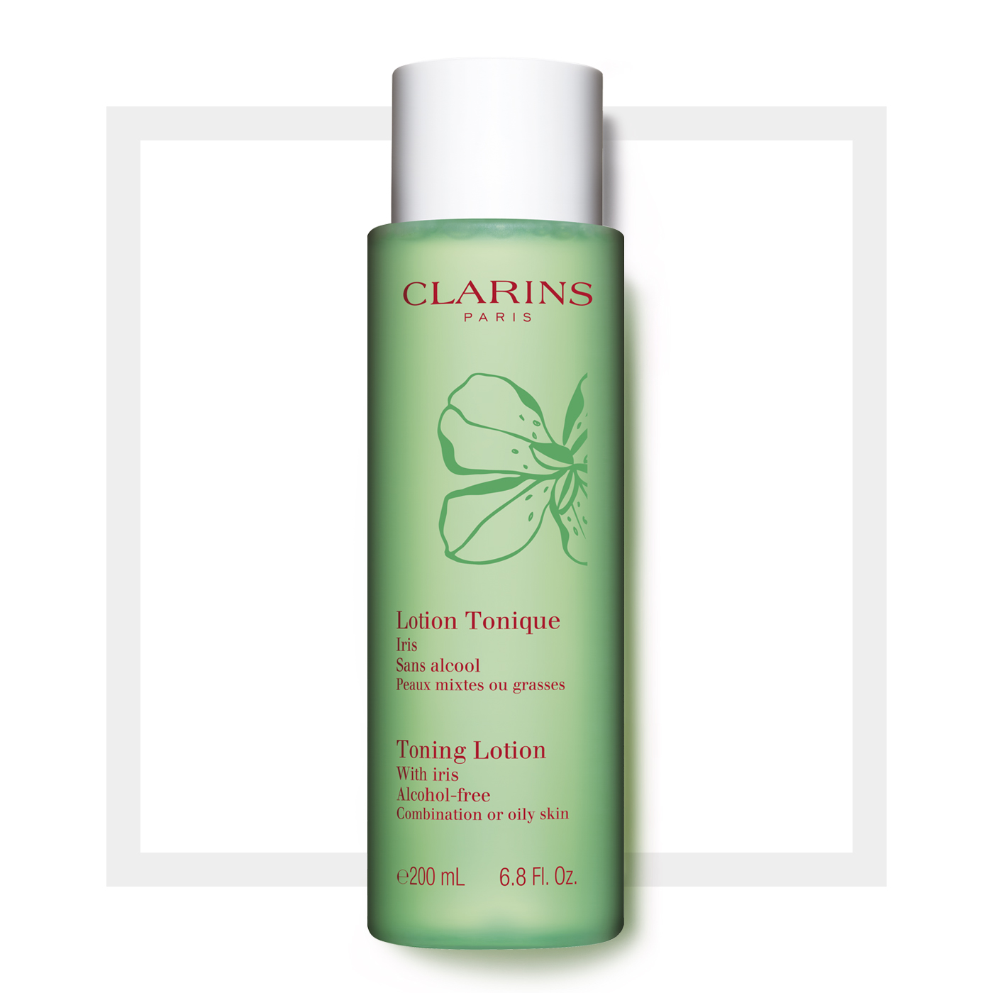toning lotion with iris "combination/oily skin"