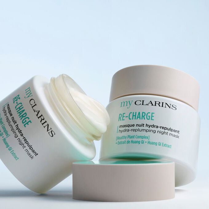 Re-Charge Detox-Replumping Night Mask with refreshing cream gel texture