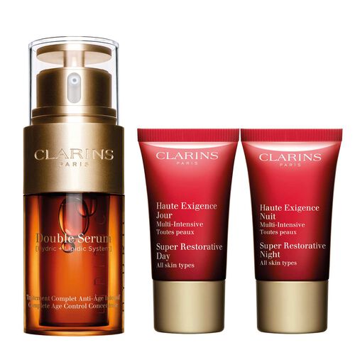 Double Serum & Super Restorative Anti-aging routine