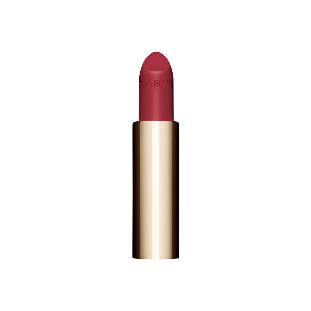 Packshot of the refillable old pink lipstick Joli Rouge in Shade 732 V by Clarins, highlighting its sustainable design