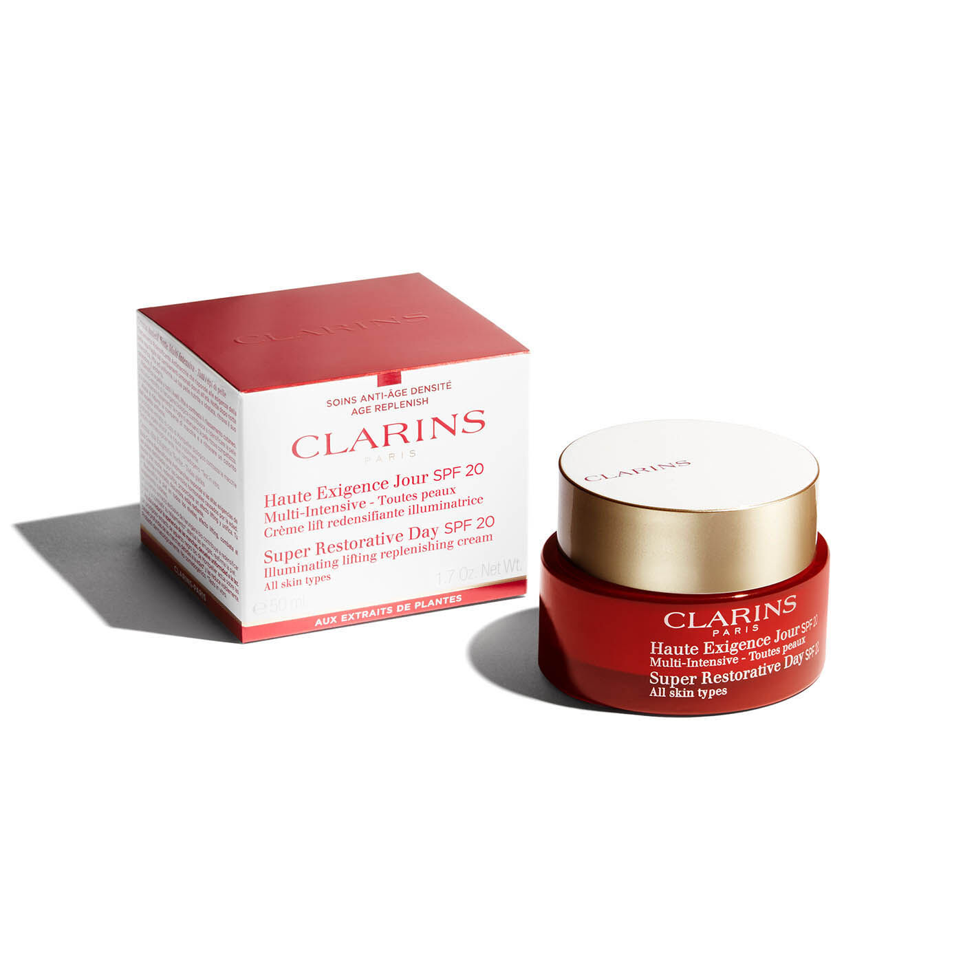 clarins super restorative day cream spf 20