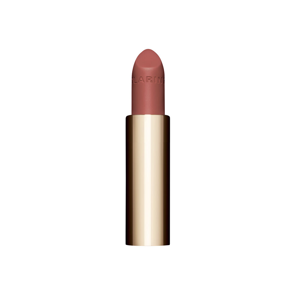 Packshot of the refillable old pink lipstick Joli Rouge in Shade 705 V by Clarins, highlighting its sustainable design