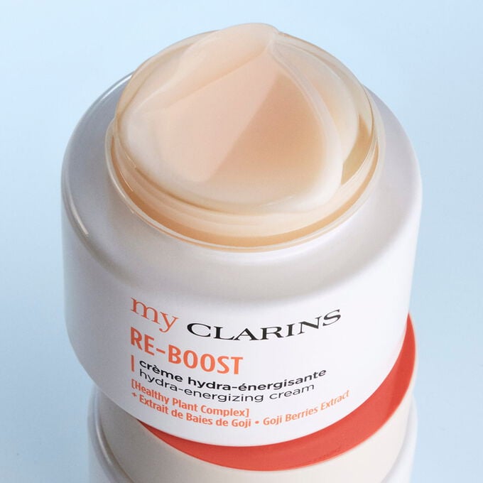 My Clarins Re-Boost Hydra-Energising Cream with goji berry and fig extract