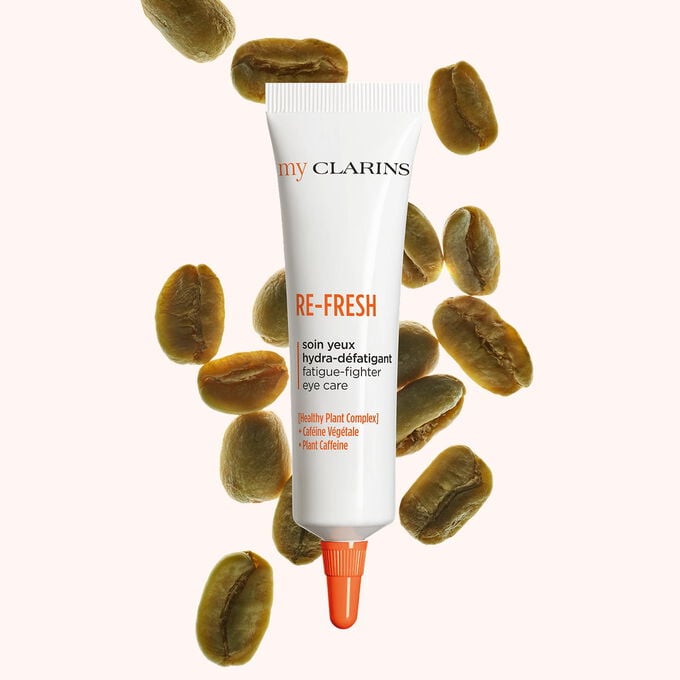 Re-Fresh Fatigue-Fighter Eye Care packshot with coffee tree ingredient