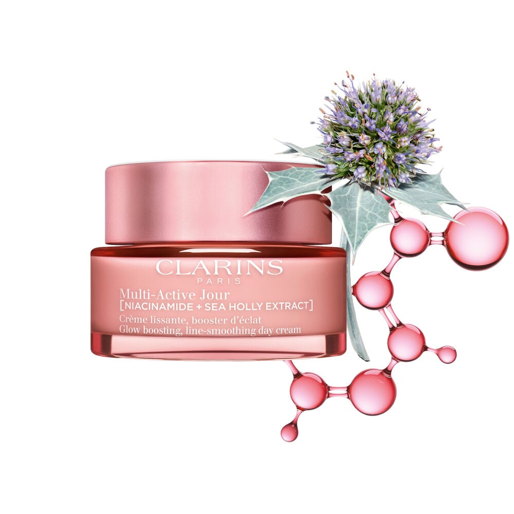 Multi-Active day cream All Skin Type packshot with ingredient