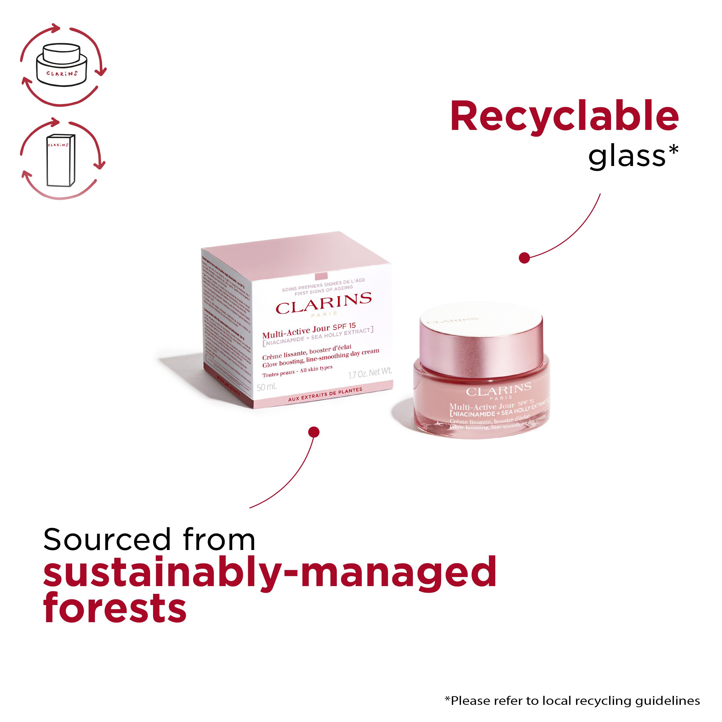 Multi-Active Day Cream SPF 15 | Niacinamide Face Cream | CLARINS® UK