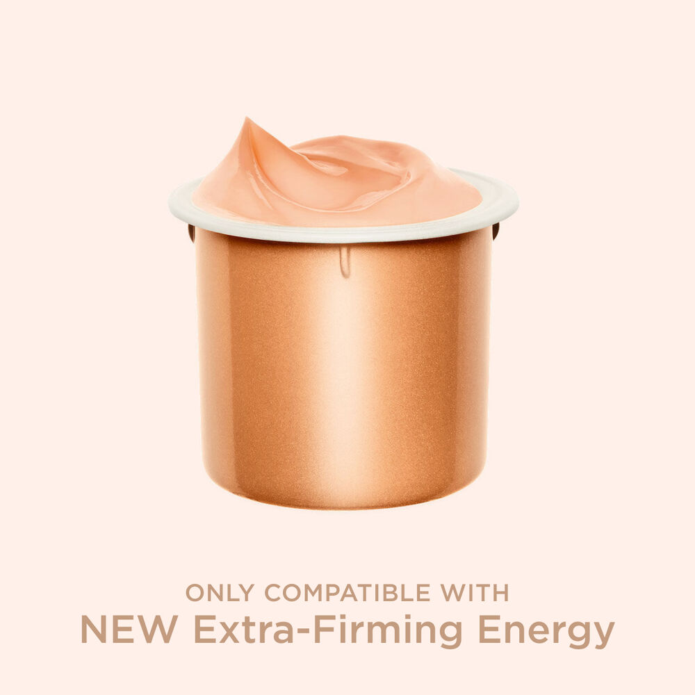 Packshot of Extra-Firming Energy cream refill by Clarins, highlighting the refillable option for eco-friendly packaging