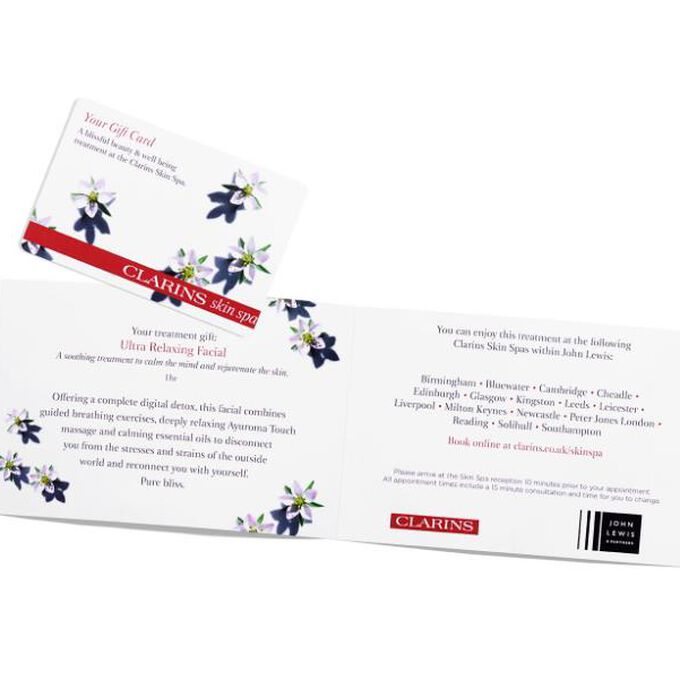 Spa Gift Voucher Ultra Relaxing Facial at John Lewis & Partners