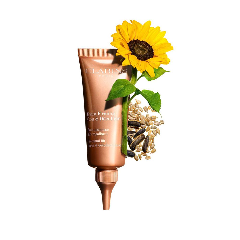 Extra-Firming Neck & Décolleté packshot with ingredients