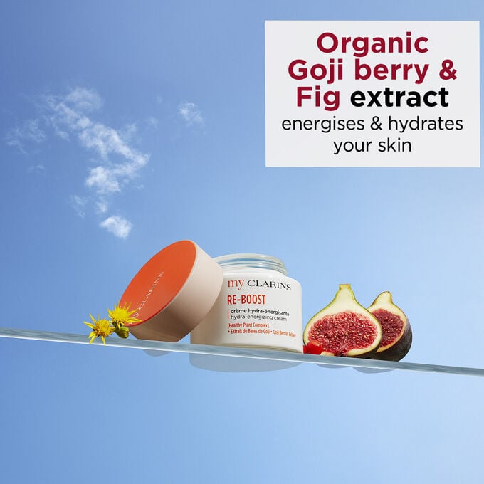 My Clarins Re-Boost Hydra-Energising Cream with goji berry and fig extract