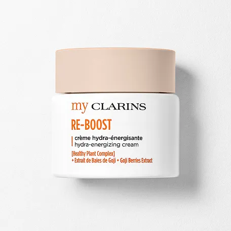 My Clarins RE-BOOST hydra-energizing cream packshot that helps to keep skin looking healthy