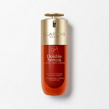 Double Serum packshot, that visibly firms and boosts radiance