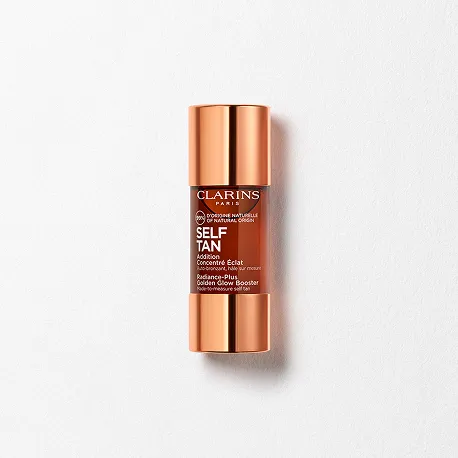 Radiance-Plus Golden Glow Booster Face packshot, that creates a natural-looking, made-to-measure tan