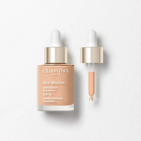 Skin Illusion SPF 15 packshot, that provides a buildable coverage and satin finish