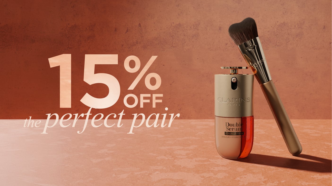 15% Off Double Serum Foundation + Gua Sha Brush