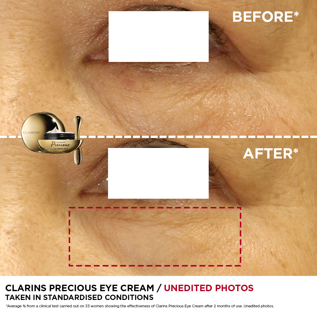 Before and after photo of the product use