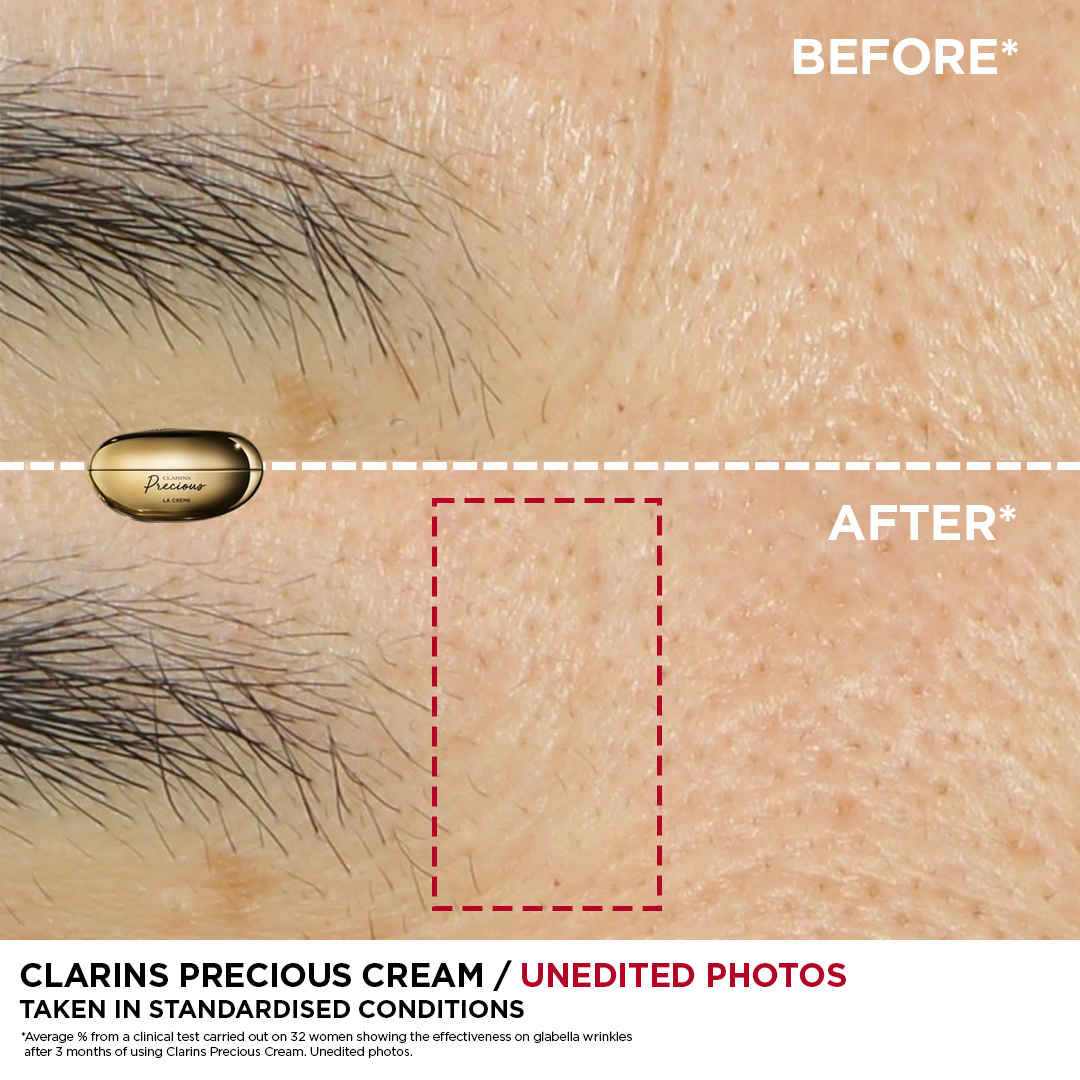 Before and after photo of the product use