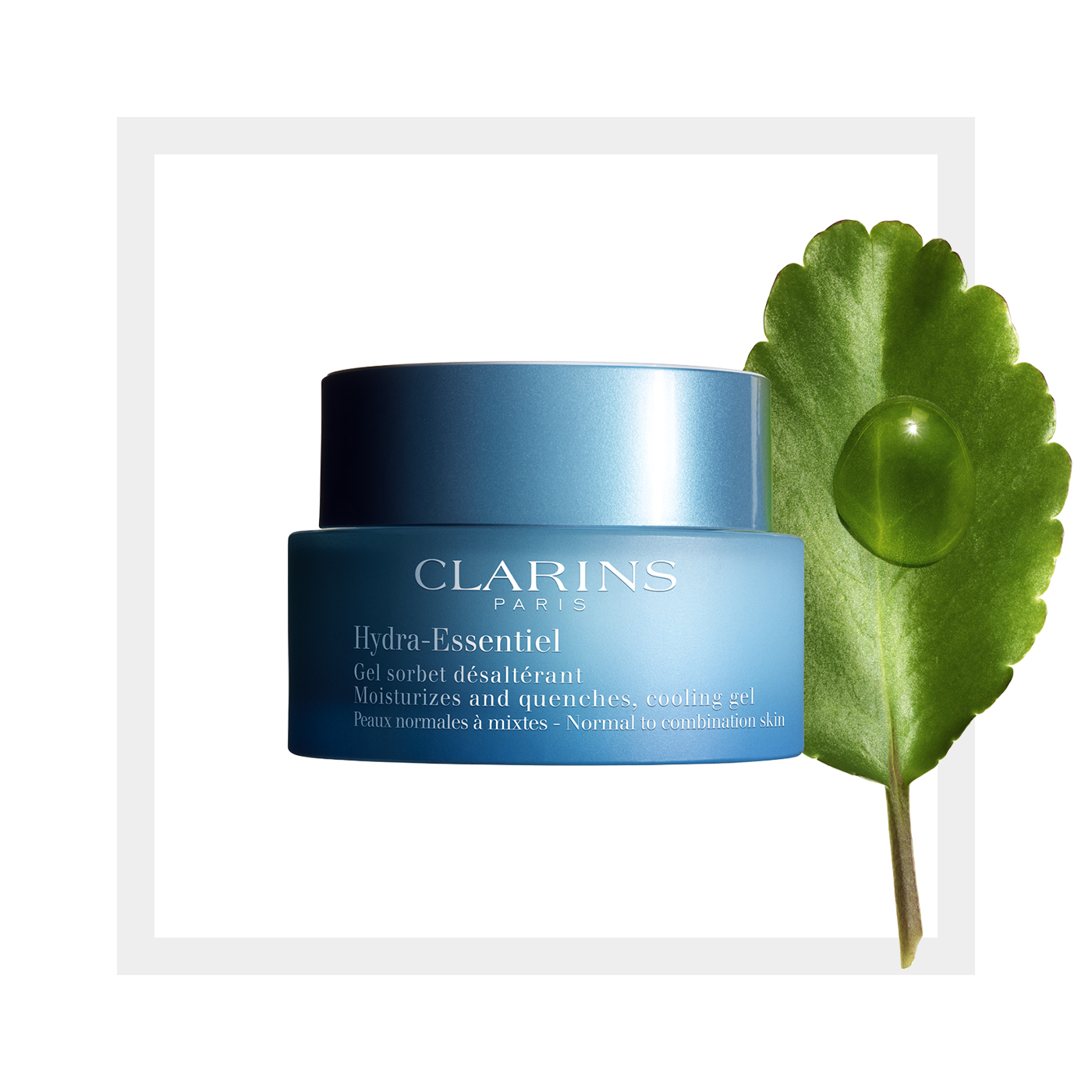 clarins hydra essentiel moisturizes and quenches cooling gel