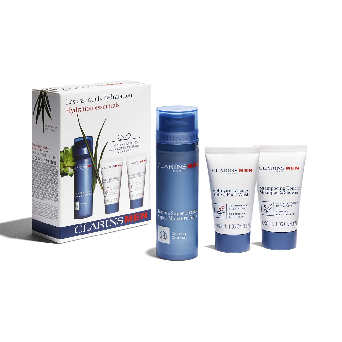 ClarinsMen Hydration Essentials Kit Clarins