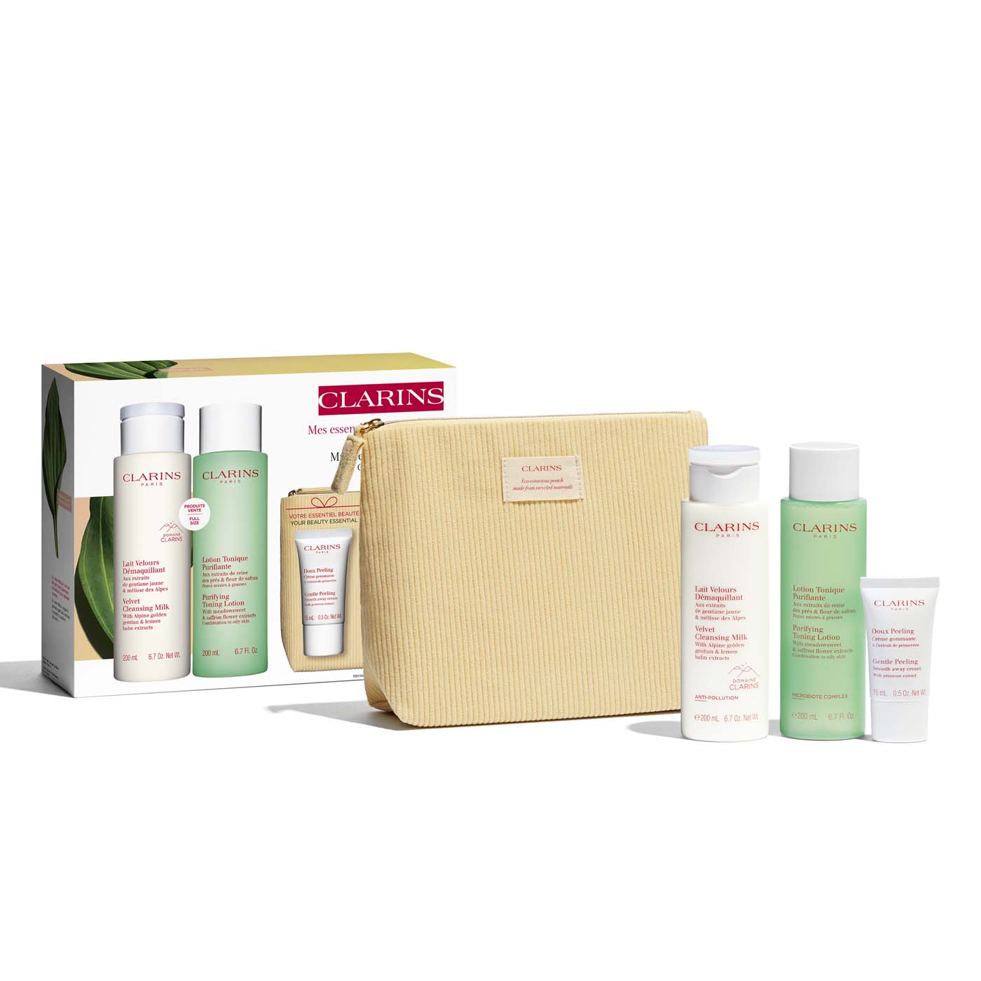 Clarins cleanser cheap and toner set